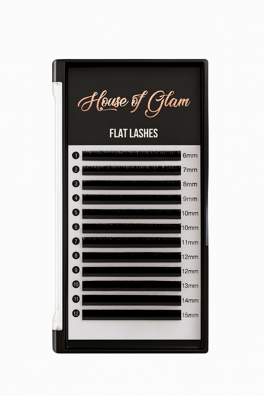 Flat Lash Trays (Mixed) | Matte PBT Classic Lashes 0.12 & 0.15 – Clearance